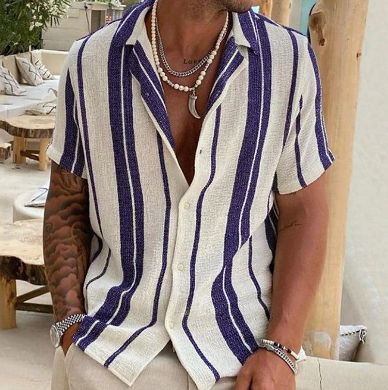 Lino De Gasperi - Men's Cardigan Short Sleeve