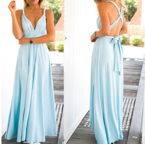 Lino De Gasperi - Women's Backless Bandage Maxi Dress