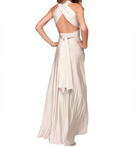 Lino De Gasperi - Women's Backless Bandage Maxi Dress