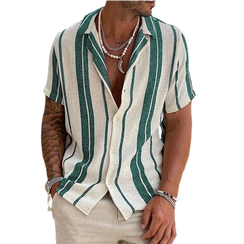 Lino De Gasperi - Men's Cardigan Short Sleeve