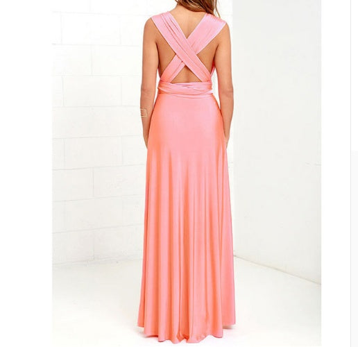 Lino De Gasperi - Women's Backless Bandage Maxi Dress