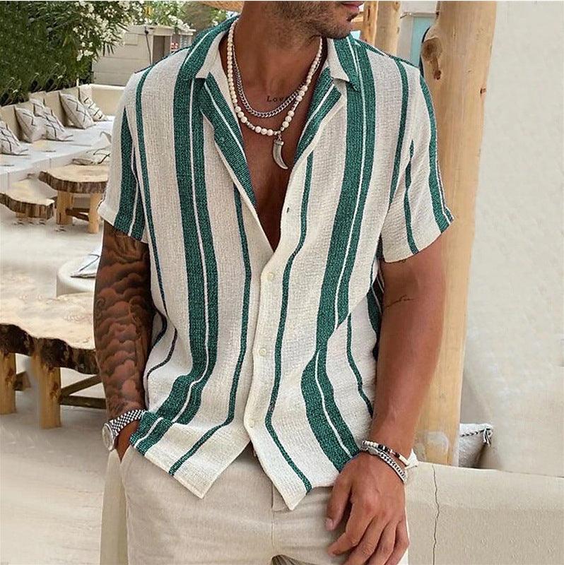 Lino De Gasperi - Men's Cardigan Short Sleeve