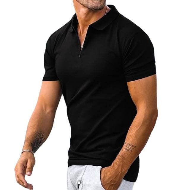 Lino De Gasperi - Solid Zippered T-Shirt