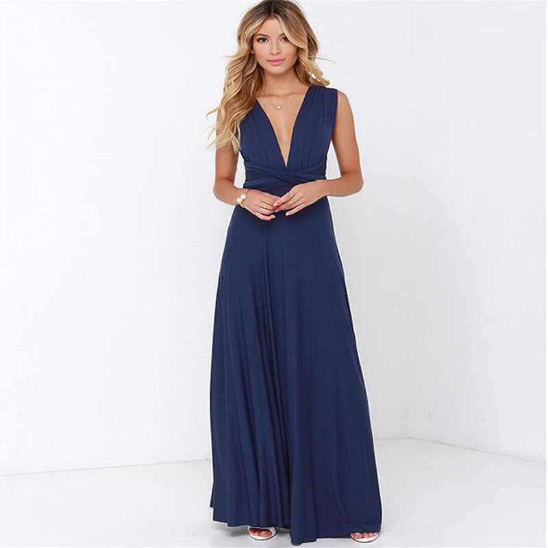 Lino De Gasperi - Women's Backless Bandage Maxi Dress