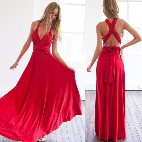 Lino De Gasperi - Women's Backless Bandage Maxi Dress