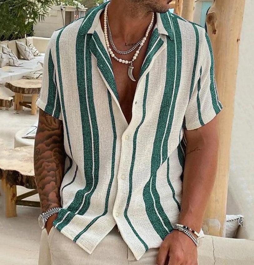 Lino De Gasperi - Men's Cardigan Short Sleeve