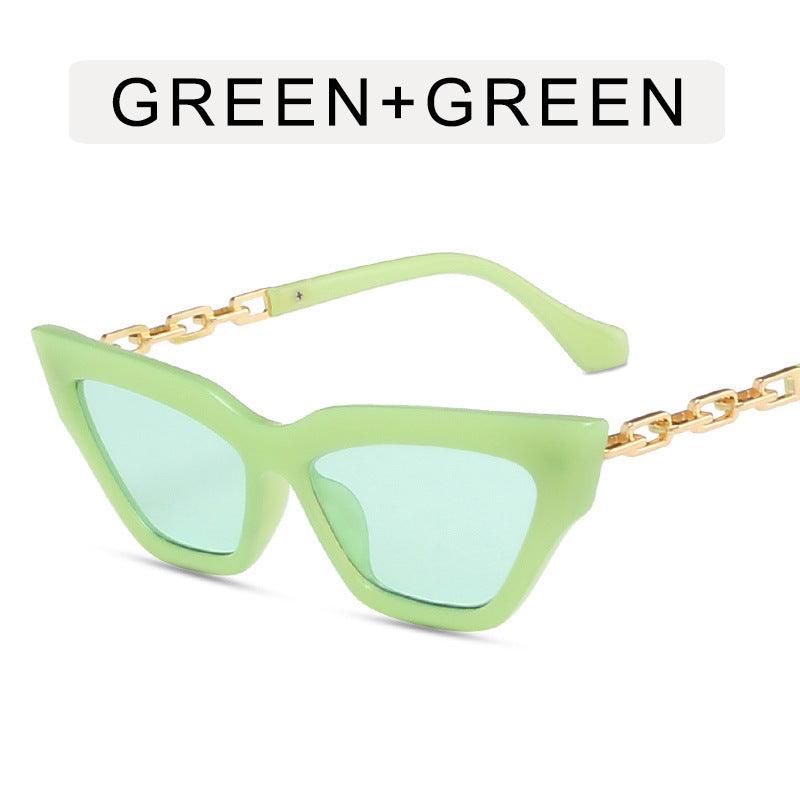 Lino De Gasperi - Cat Eye Chain Sunglasses