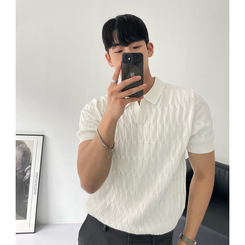 Lino De Gasperi - Men's Polo Collar Top