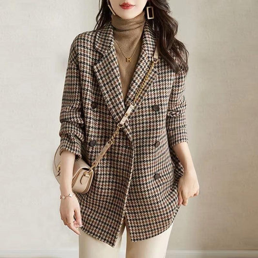 Lino De Gasperi - Checkered Woolen Coat