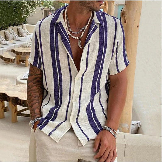 Lino De Gasperi - Men's Cardigan Short Sleeve