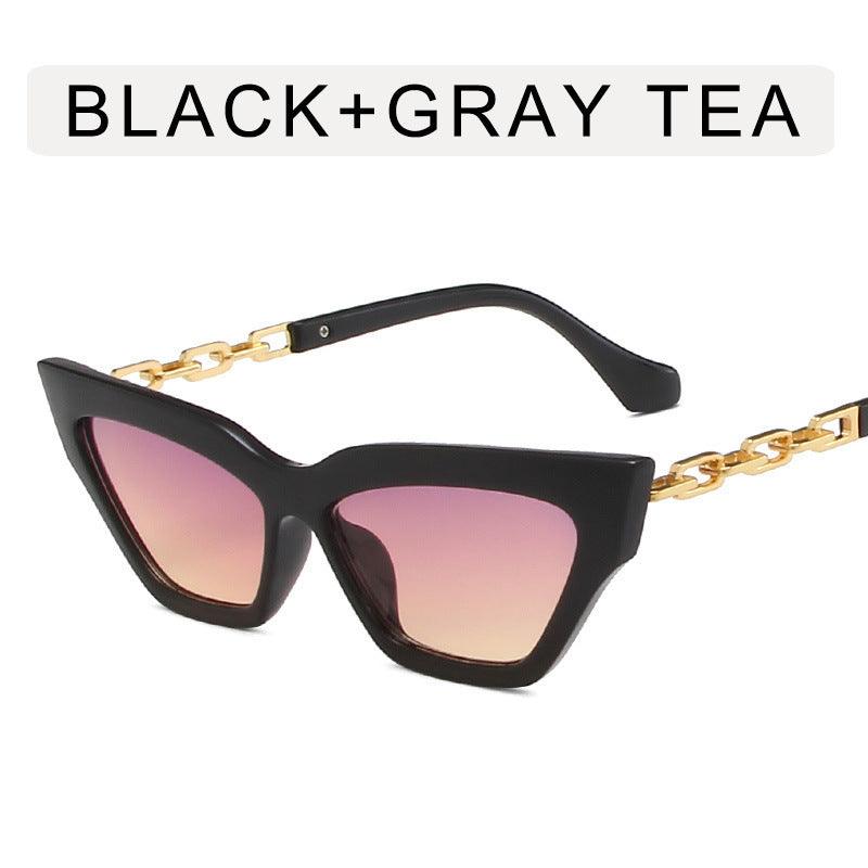 Lino De Gasperi - Cat Eye Chain Sunglasses