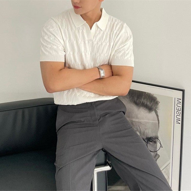 Lino De Gasperi - Men's Polo Collar Top