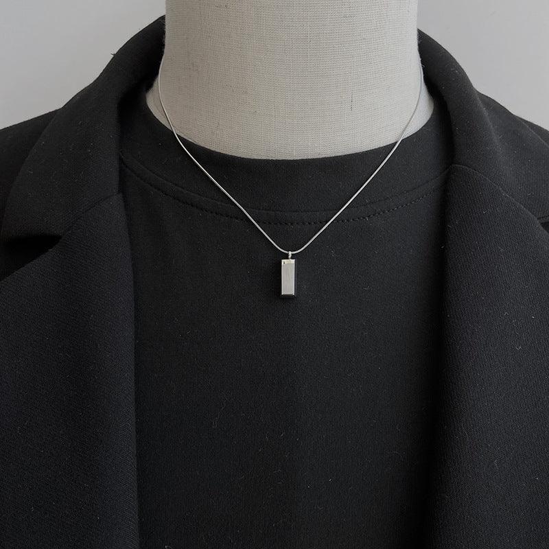 Lino De Gasperi - Titanium Square Necklace