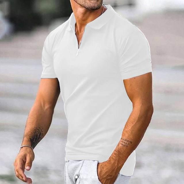 Lino De Gasperi - Solid Zippered T-Shirt