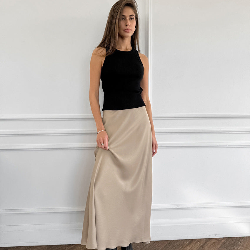 Lino De Gasperi - Khaki High Waist Skirt