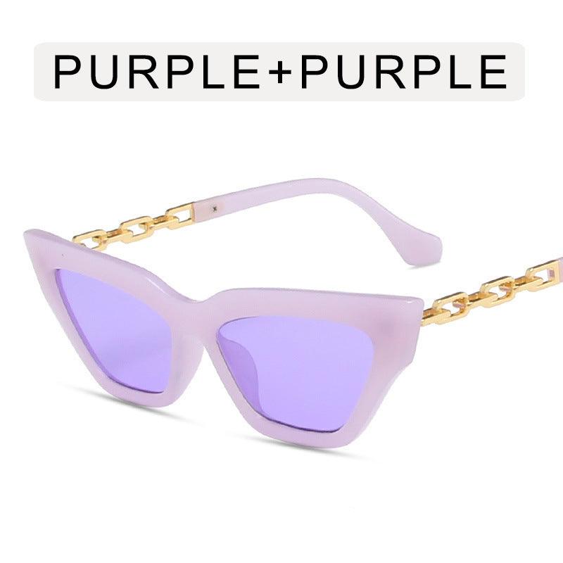 Lino De Gasperi - Cat Eye Chain Sunglasses