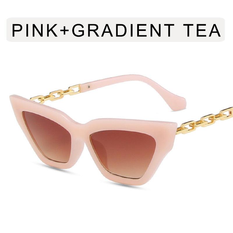 Lino De Gasperi - Cat Eye Chain Sunglasses