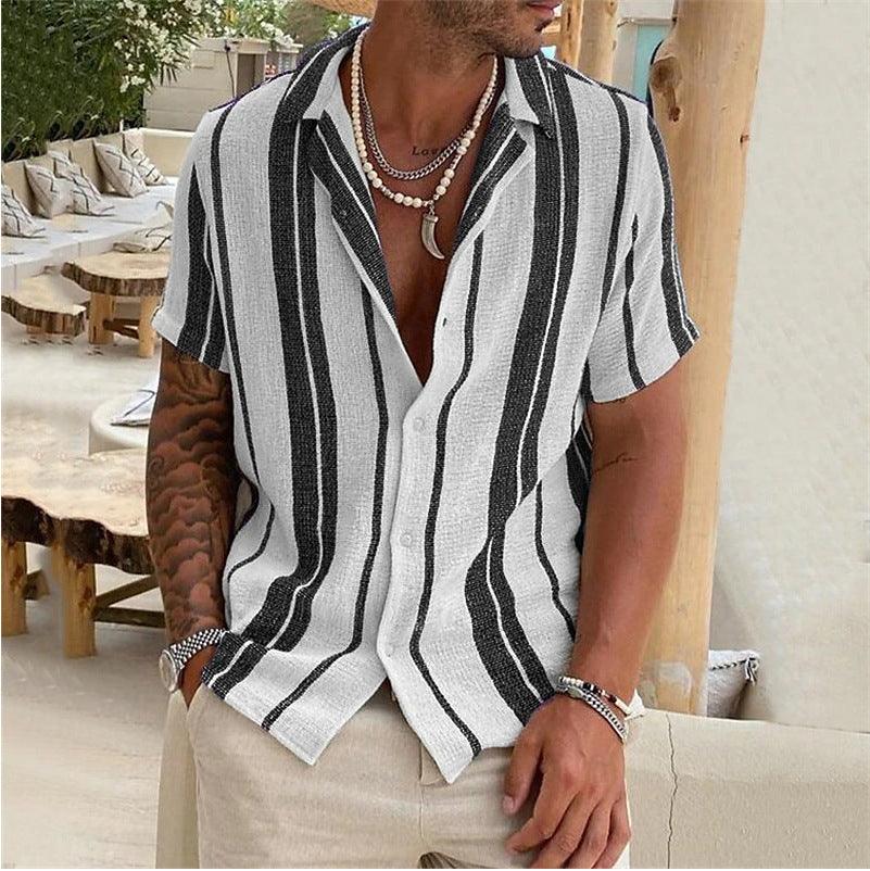 Lino De Gasperi - Men's Cardigan Short Sleeve