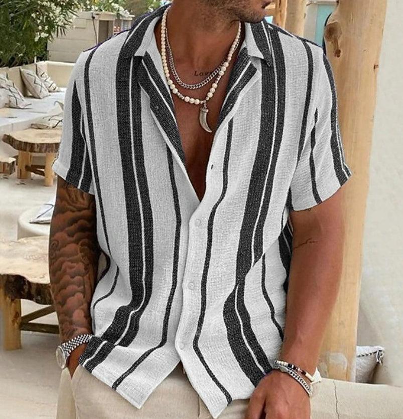 Lino De Gasperi - Men's Cardigan Short Sleeve