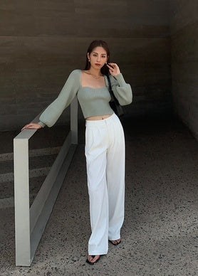 Lino De Gasperi - Square Neck Long Sleeve