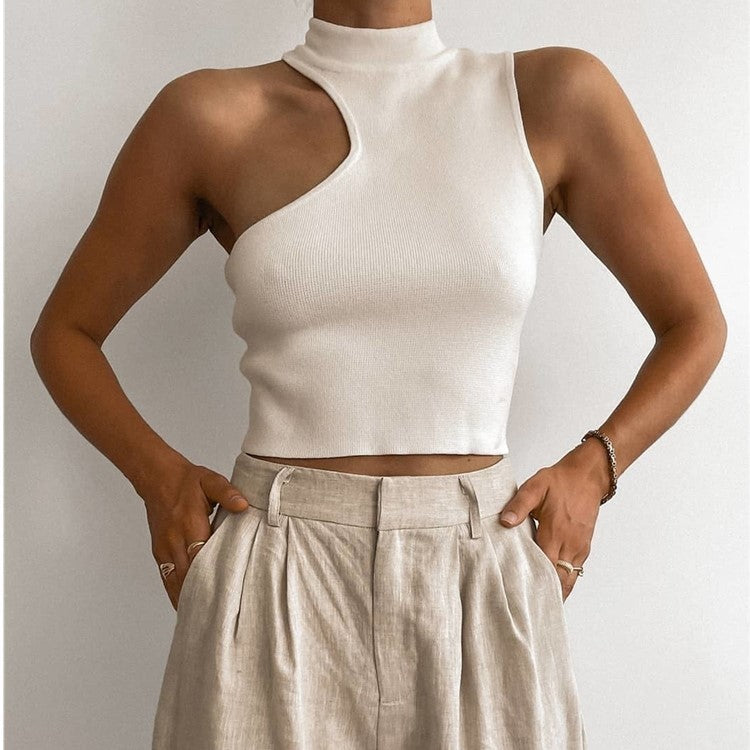 Lino De Gasperi - Slim Asymmetric Knit Vest